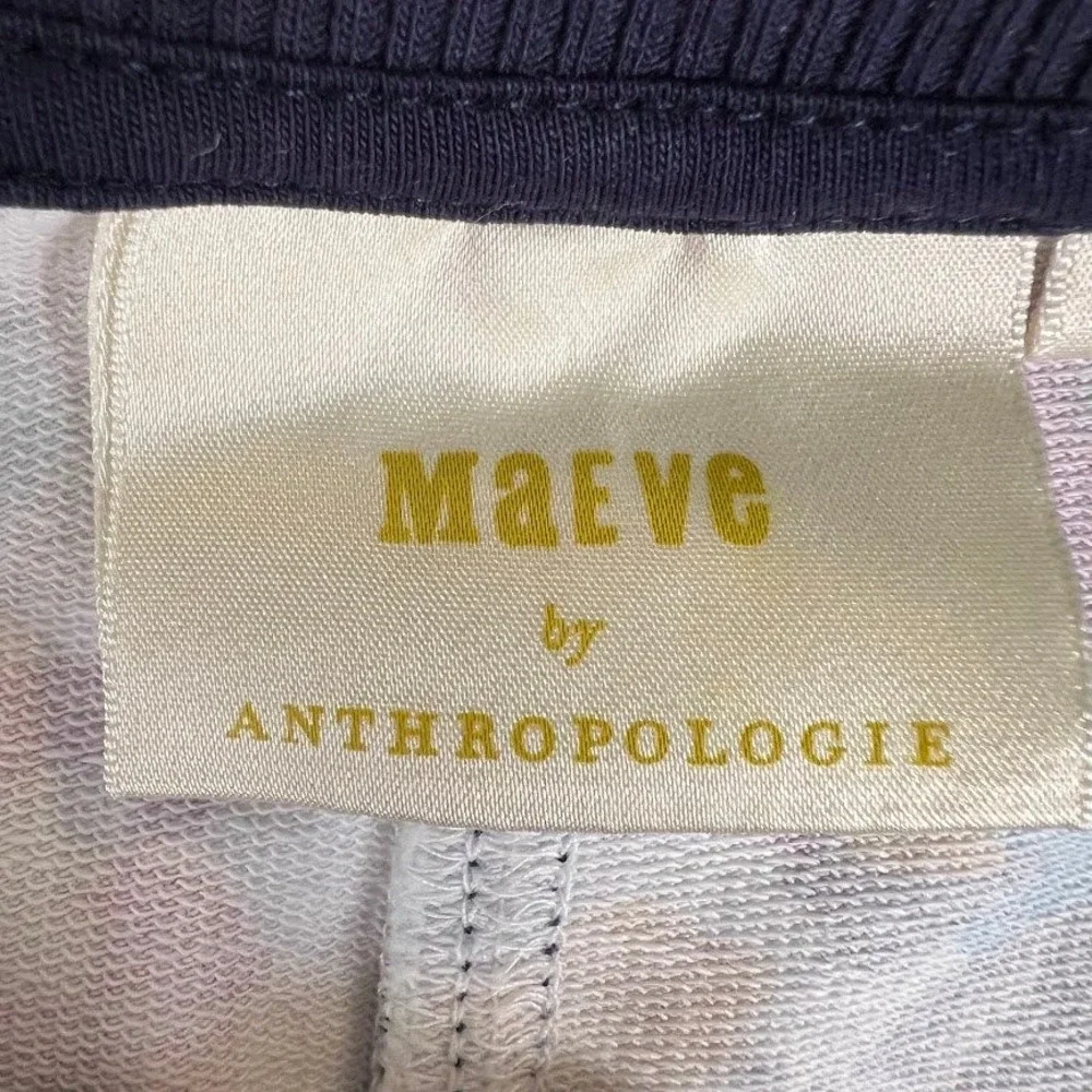 Maeve Anthropologie XL Floral Colorblock Sweatshirt Top Balloon Sleeve Pullover - Picture 3 of 9